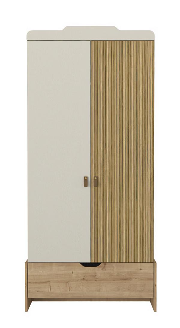 Kleiderschrank Jugendzimmer Moderne Möbel Weiß Holz Luxus Design Beige Schränke