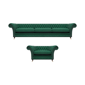 Luxus Textil Stoff Sofa Dreisitze Einrichtung Wohnzimmer Sessel Chesterfield
