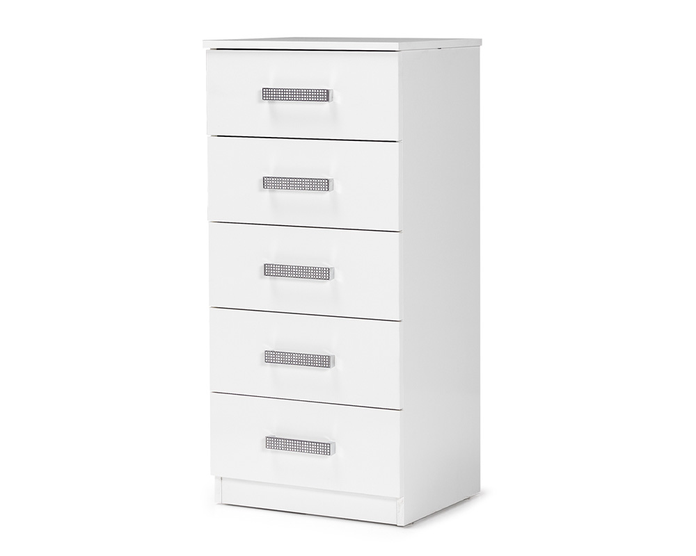 Kommode Holzschrank Schrank mit 2 Schiebetüren Holz Weiß Anbauschrank