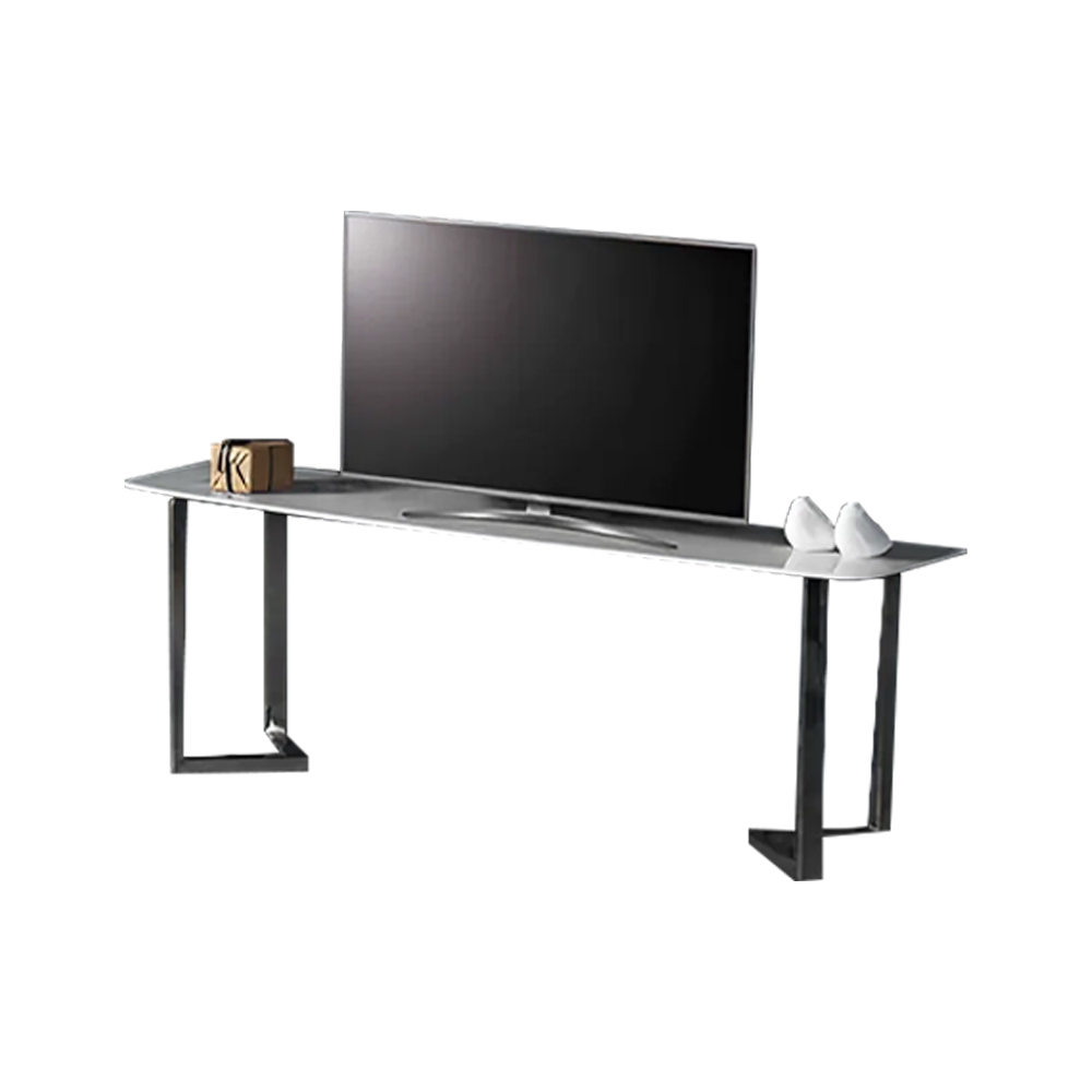 Lowboard TV Tisch Marmor Couchtisch Wohnzimmertisch Grau Beistelltisch