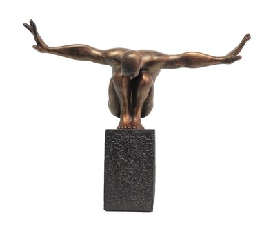 Design Hand mit Sockel Figur Statue Skulptur Skulpturen Figuren Decoration 55 cm