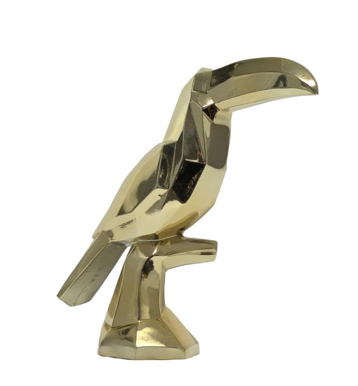 Deko Figur Kubischer Vogel Statue Skulptur 29 cm Figuren Statuen Skulpturen Neu