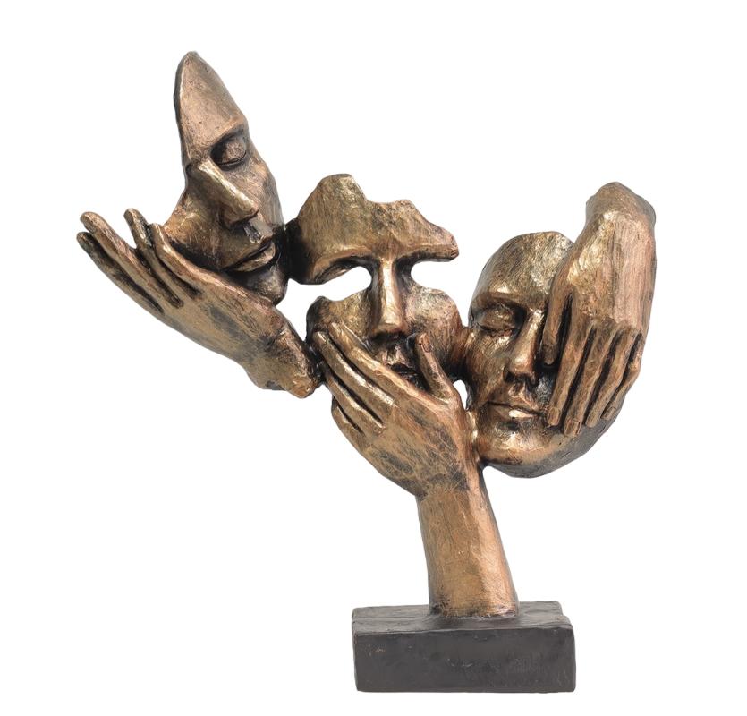 Design Figuren Dekorationen Wohnzimmer Statue Skulptur 34 cm Skulpturen Neu