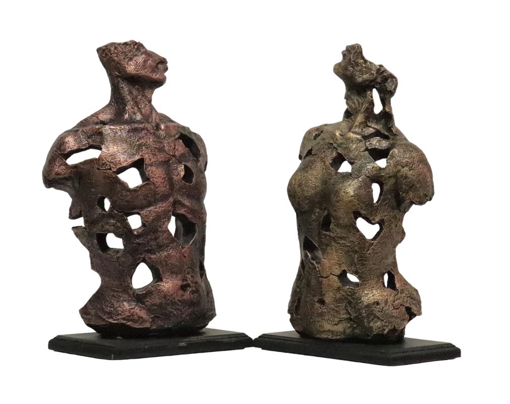 Design Figur Abstrakter Mann, Frau Statue Skulptur Skulpturen Figuren Dekoration