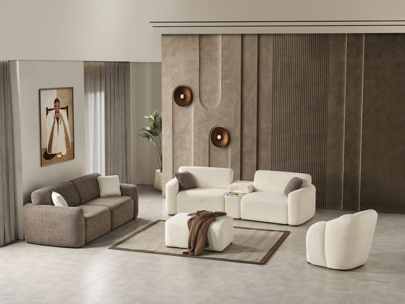 Sofa-Set Sofagarnitur Relaxgarnitur Lounge Polster Sitzgruppe Sofa Couch 3tlg