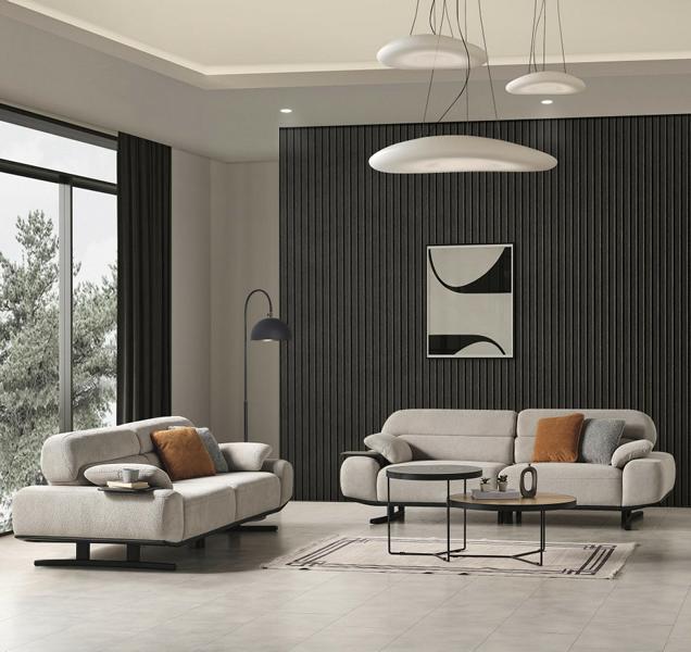 Sofagarnitur Wohnzimmer Sofas Set 3+3 Lounge Sofa Polster Sitzpolster