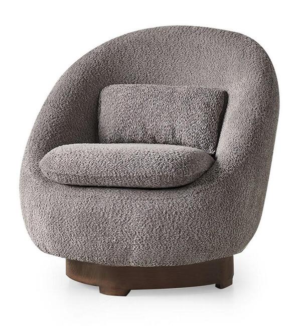 Wohnzimmer Sessel Grau Sitz Luxus Design Polstermöbel Moderne Einrichtung