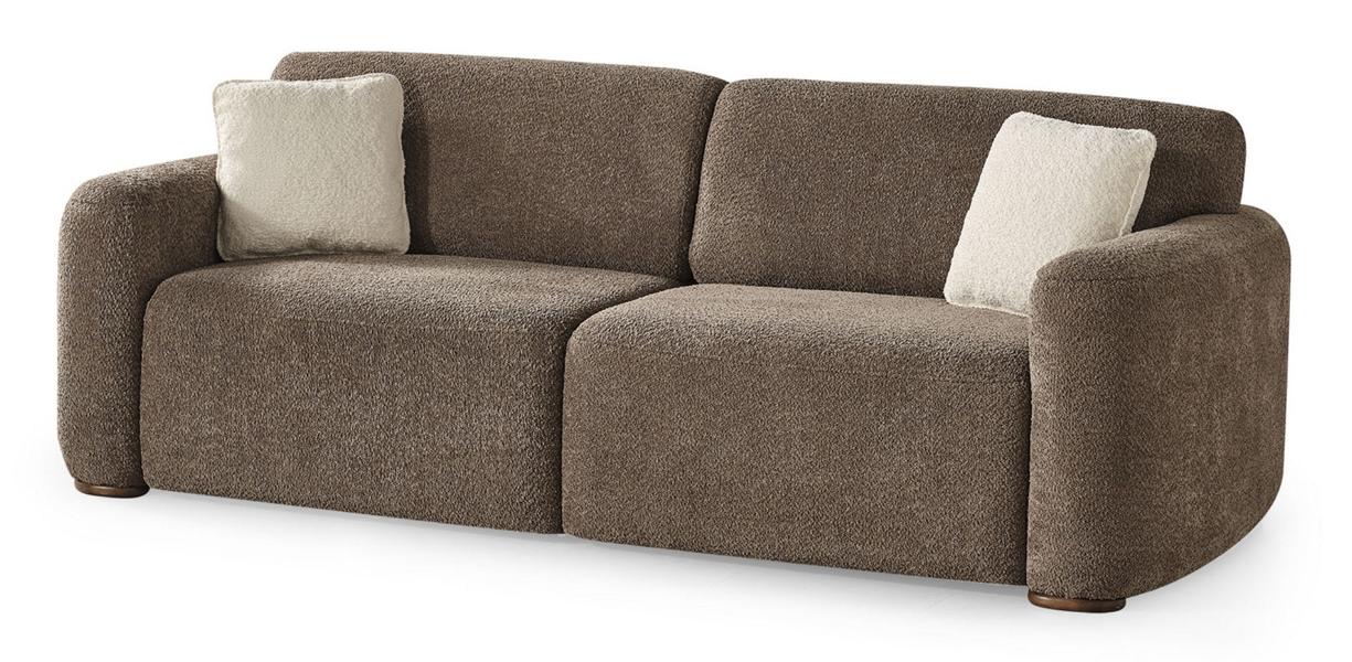 Dreisitzer Sofa Couch Wohnzimmer Design Einrichtung 230cm Textil 3er