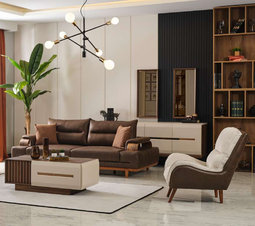Sofaset Polstergarnitur Couchgarnitur Couch Tisch Sofalandschaft 3tlg.