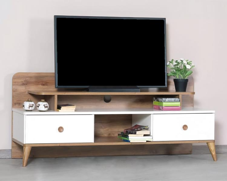 Möbel TV Ständer Wohnzimmer Einrichtung Braun Design Einrichtung