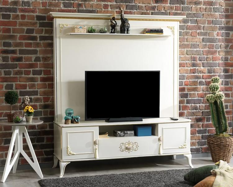 TV Wand Wohnwand tv Ständer Wohnwände Sideboard Wohnzimmer Fernseher Schrank