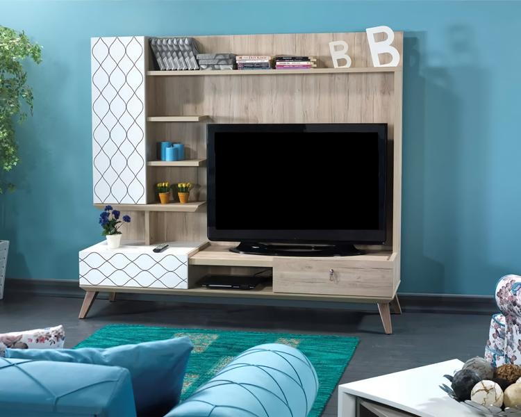 rtv Wohnwand tv Wand Vitrine Fernseher Regal Wohnwände Schrank Wohnzimmer