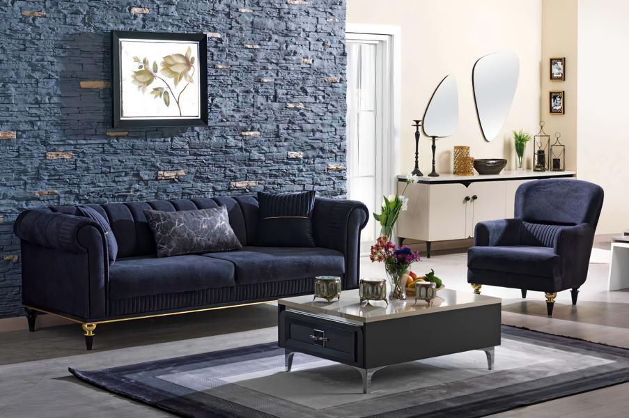 Couch Sofagarnitur Polstermöbel Sitzgruppe Wohnlandschaft Lounge Sofa 3+1