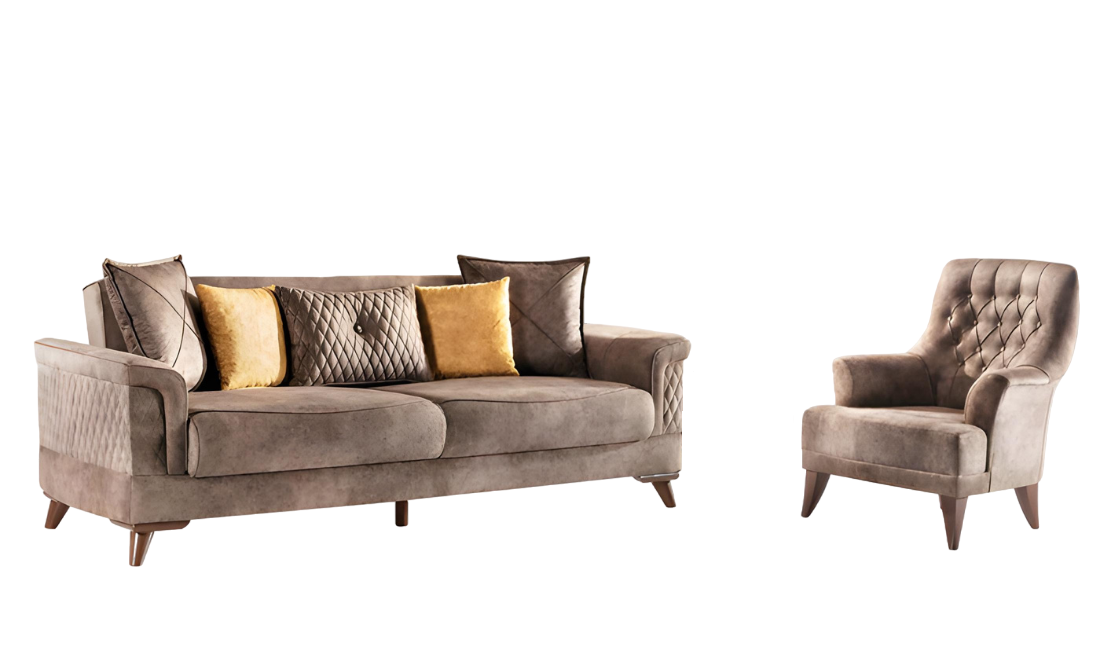 Sofagarnitur 3+1 Sitzer Set Design Sofa Polster Couchen Couch Sitzmöbel