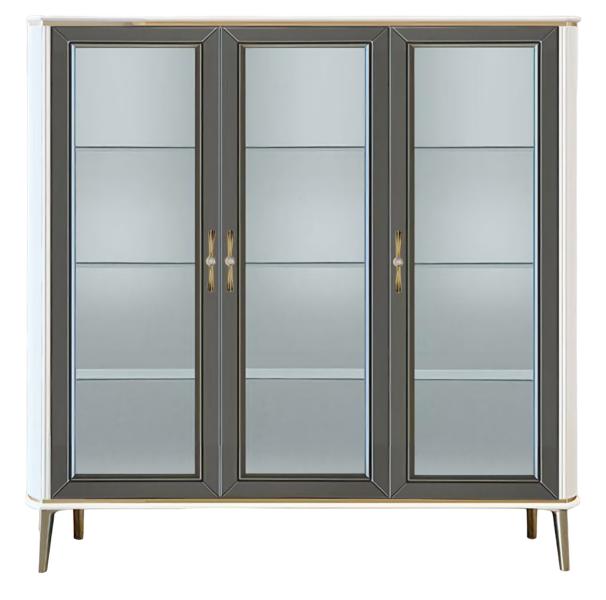 Vitrine Wohnzimmer Schrank Holz Glas Schränke Italienische Exzellenz Ästhetik