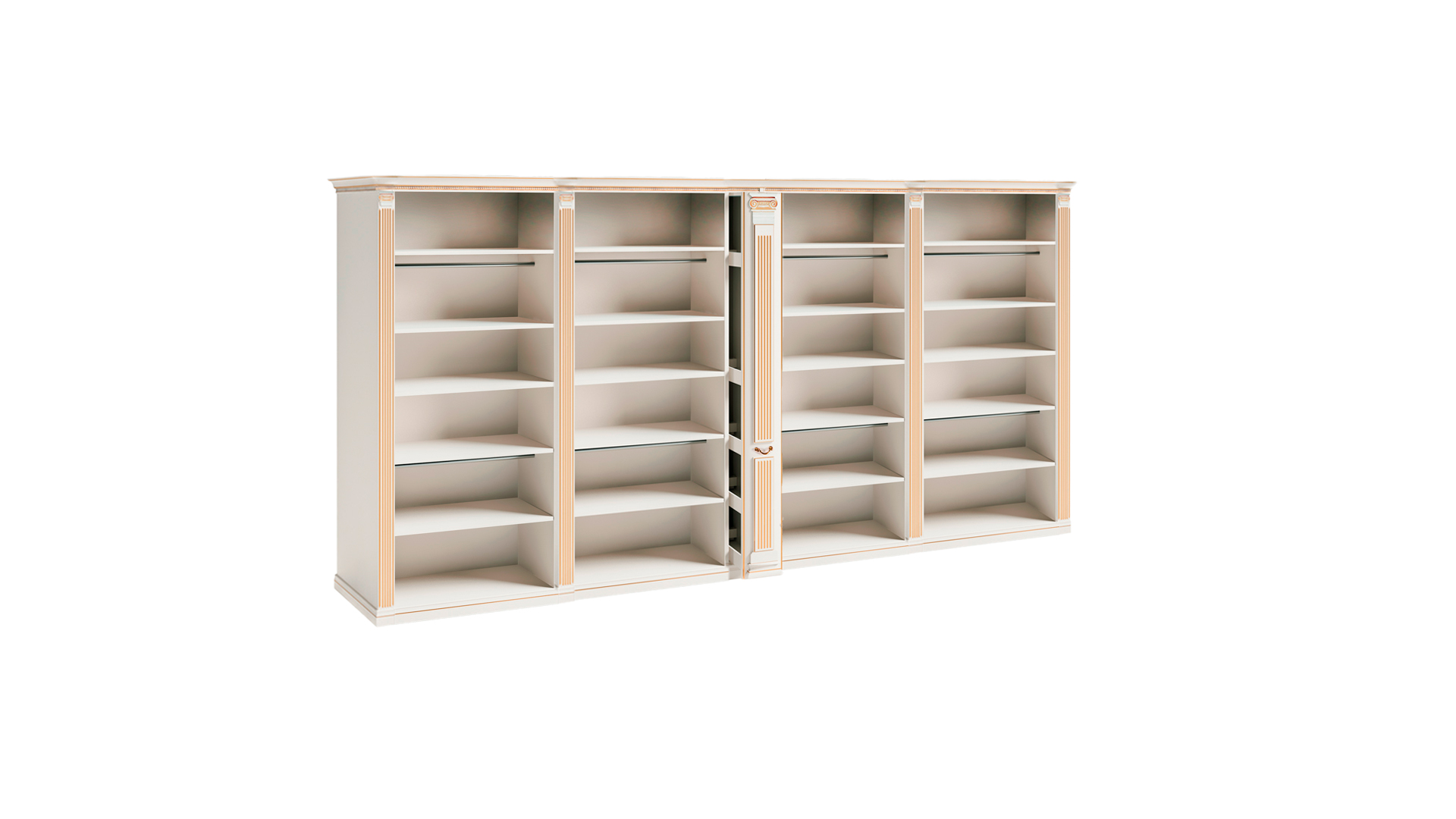 Exklusiver Weißer Kleiderschrank Moderne Holz Möbel Designer Regale