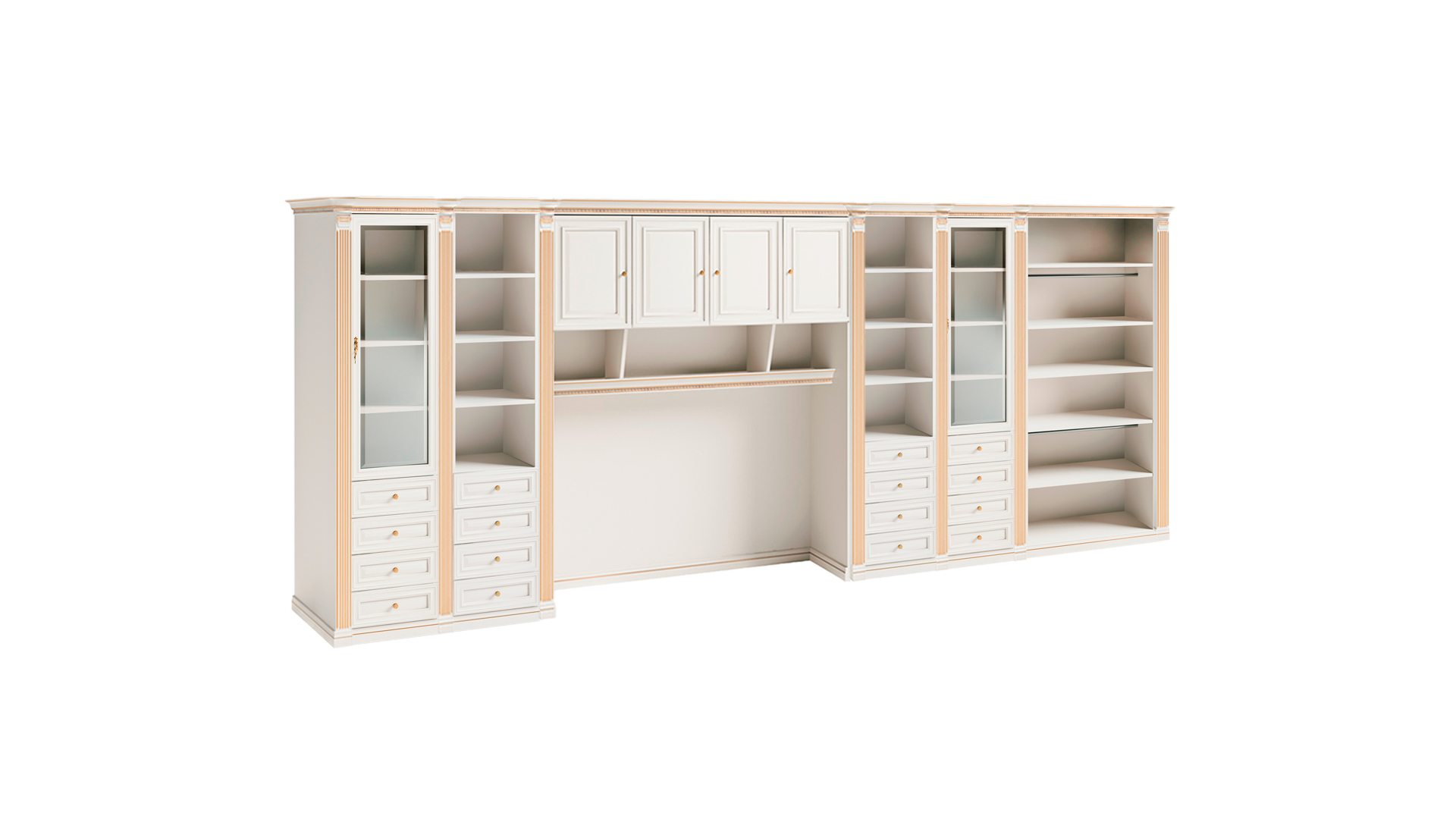 Robuster Weißer Kleiderschrank Schlafzimmer Möbel Designer Holz Schrank