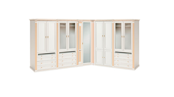 Begehbarer Moderner Kleiderschrank Designer Holz Eckschränke Holz Möbel