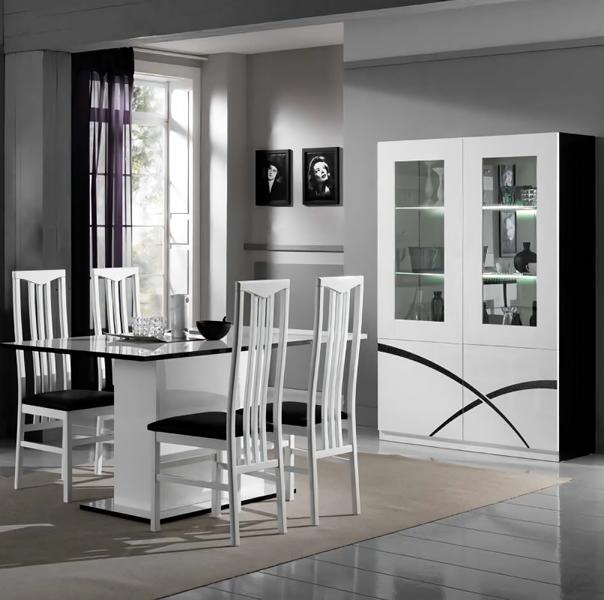 Esszimmer Set Esstisch Stühle Büfett Mit Beleuchtung Essgruppe Komplett 6tlg