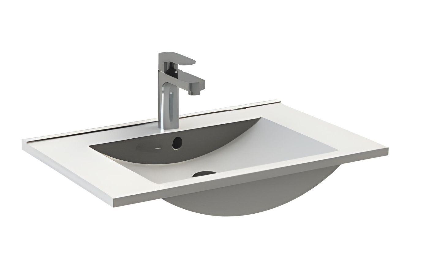 Waschbecken aus Keramik Bad Becken Weiß Badezimmerwaschbecken Badmöbel