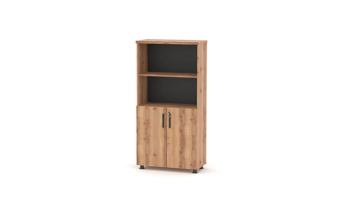 Aktenschrank Türen Regale Naturlich Modern Braun Holz Büroeinrichtung