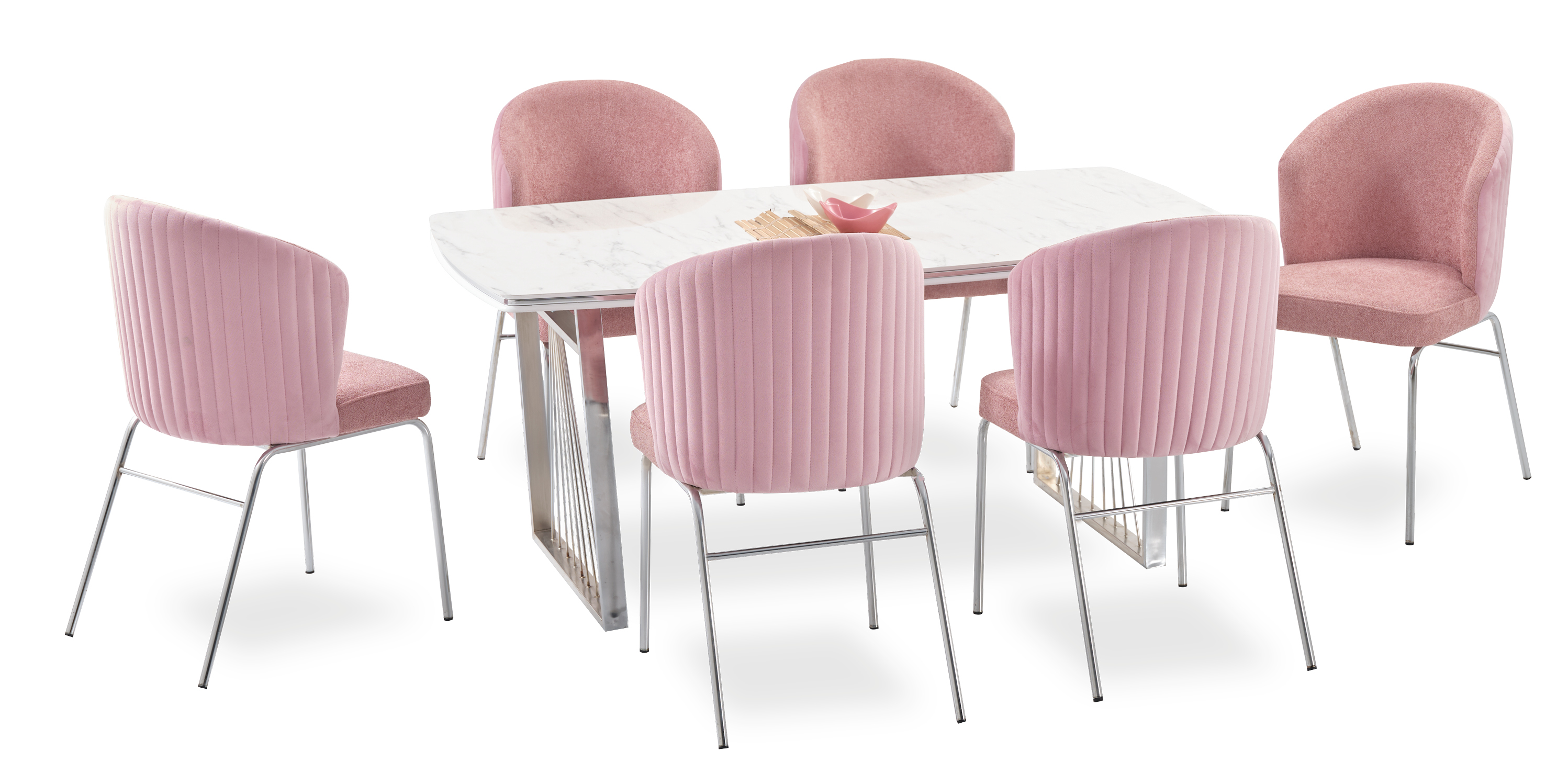 Essgruppe Esstisch 6x Stühle Modernen Tisch Luxus Möbel Esszimmer 7tlg