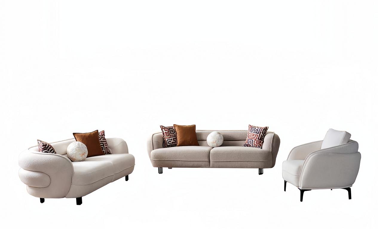 Sofa Couchgarnitur Sitzgruppe Sessel Polsterkombination Garnitur Wohnzimmer 3tlg