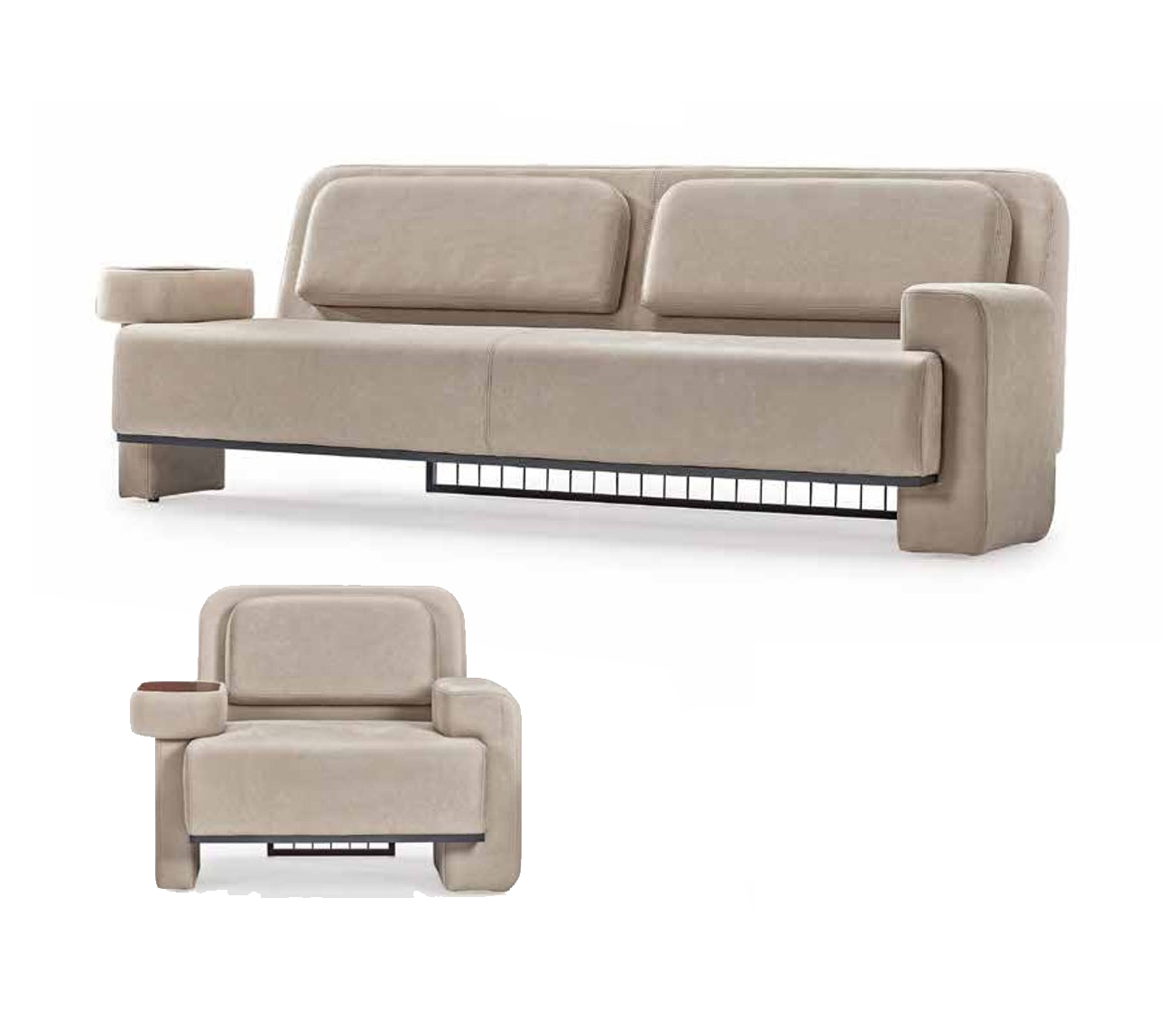 Polstergruppe Sitzensemble Sofagarnitur Couch Set Gruppe Sitzkombination 3+1