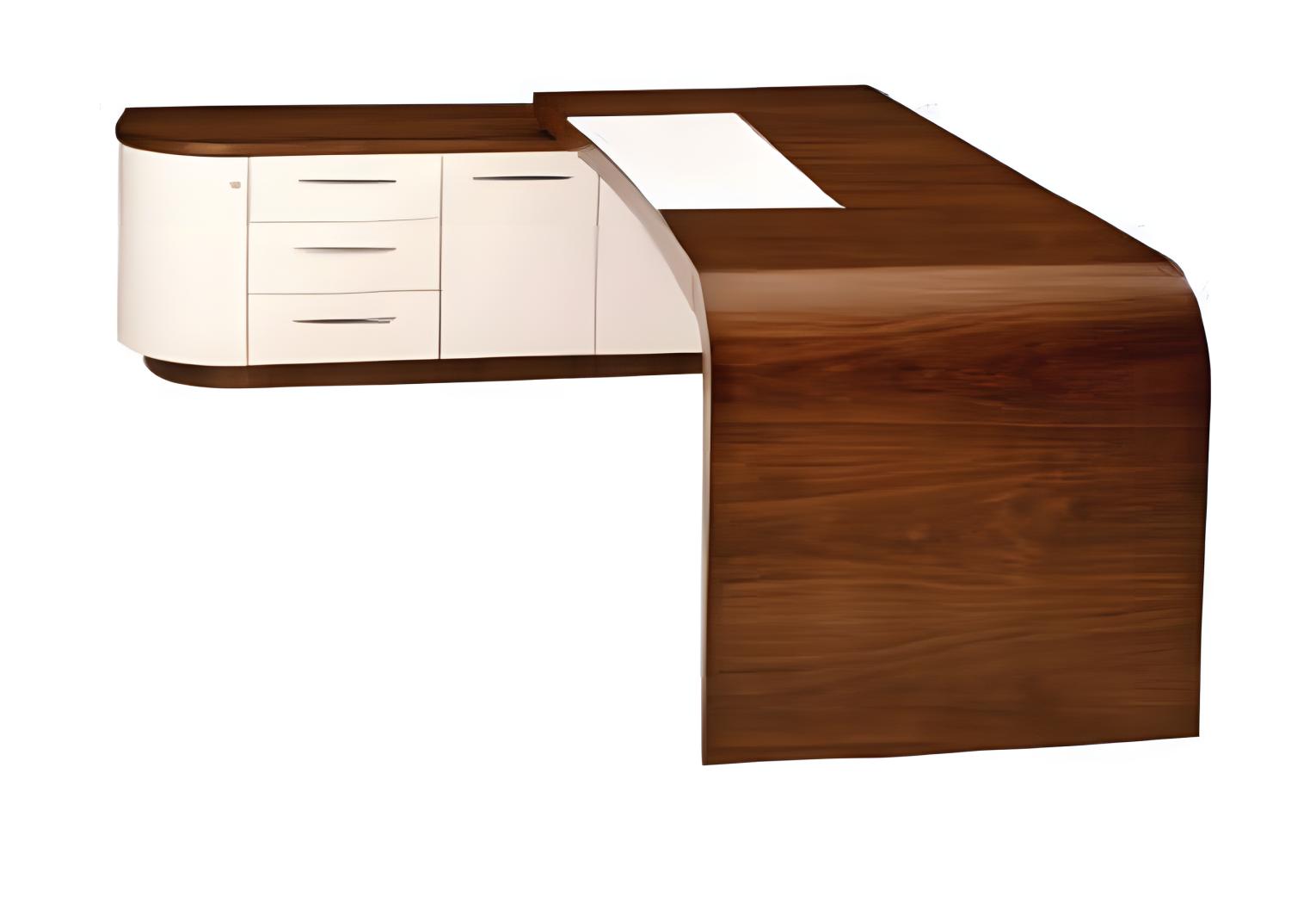 Eckschreibtisch Braun Home Office Tisch groß Chef Tische Schreibtisch Möbel