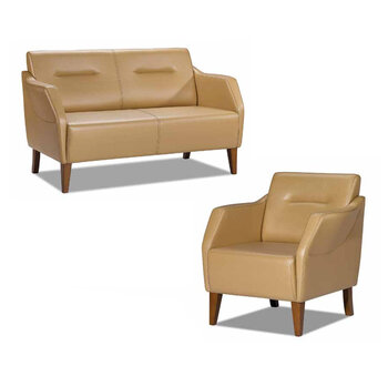 Sofagarnitur Sofa 3+1 Sitzer Sessel Moderne Möbel 2tlg. Beige Wohnzimmer