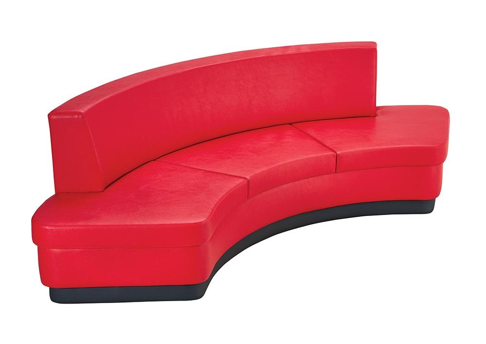 Sofa 3 Sitzer Polstersofa RotTextil Sitz Design Couch Sofas Stoff Modern