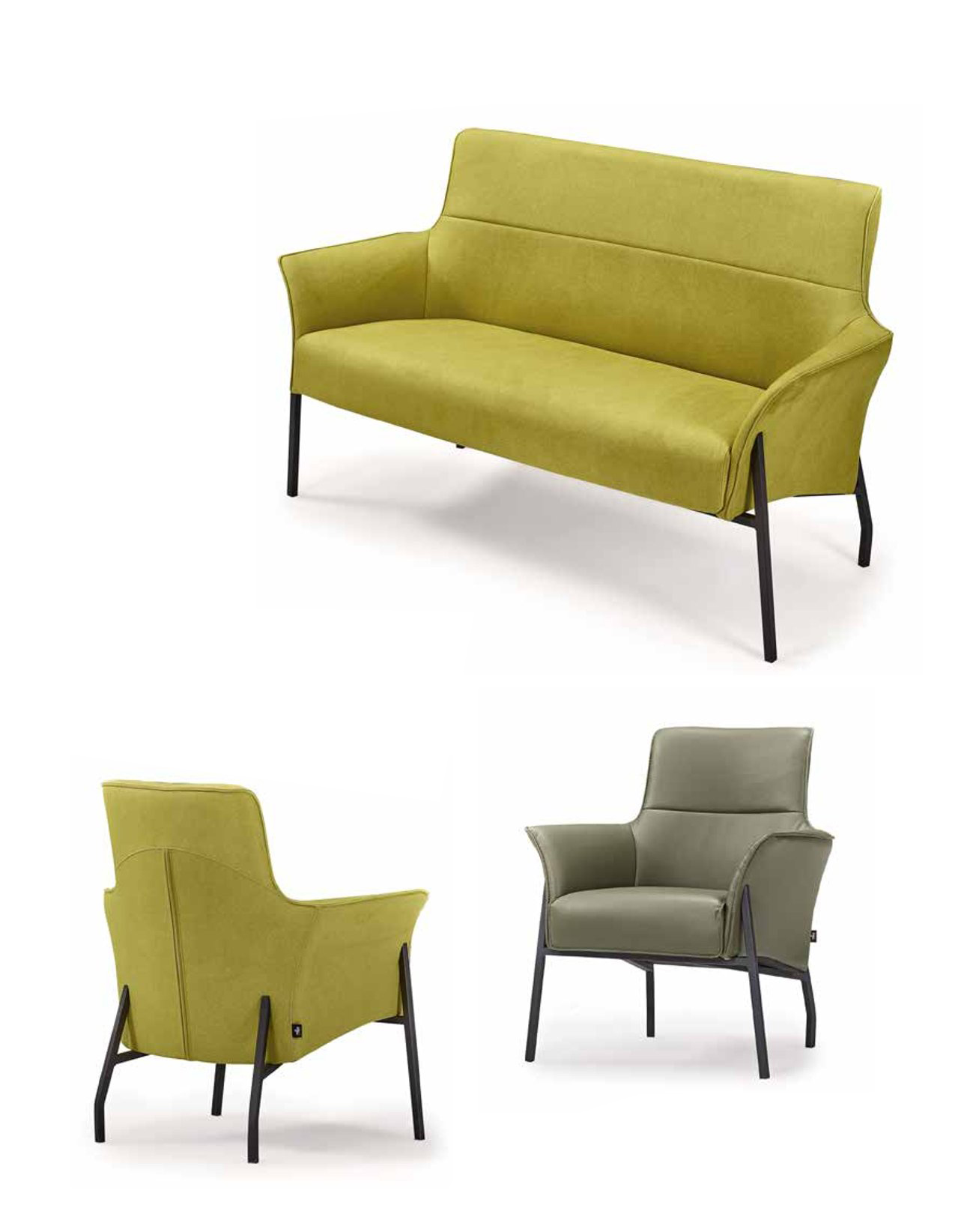 Sofagarnitur Сouch Polster Möbel Sofa 2+1+1 Sitzer Wohnzimme Set 3tlg