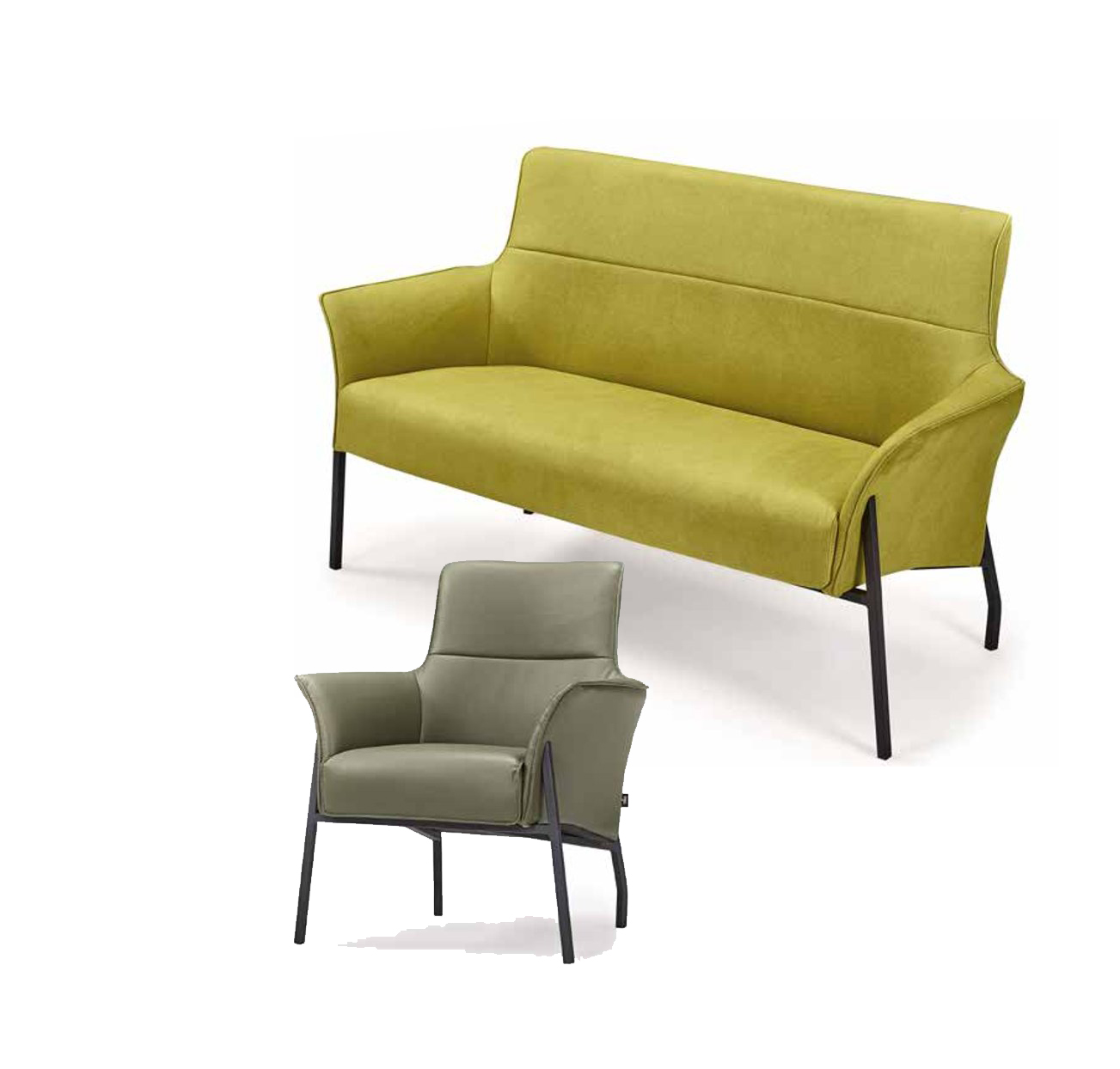 Sofagarnitur 2+1 Sitzer Set Design Sofa Polster Wohnzimmer Modern Luxus 2tlg