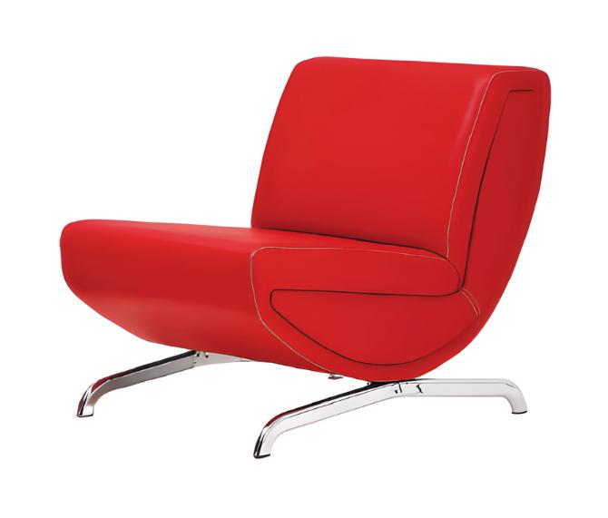 Sessel 1 Sitzer Couch Leder Büromöbel Polster Luxus Textil Design