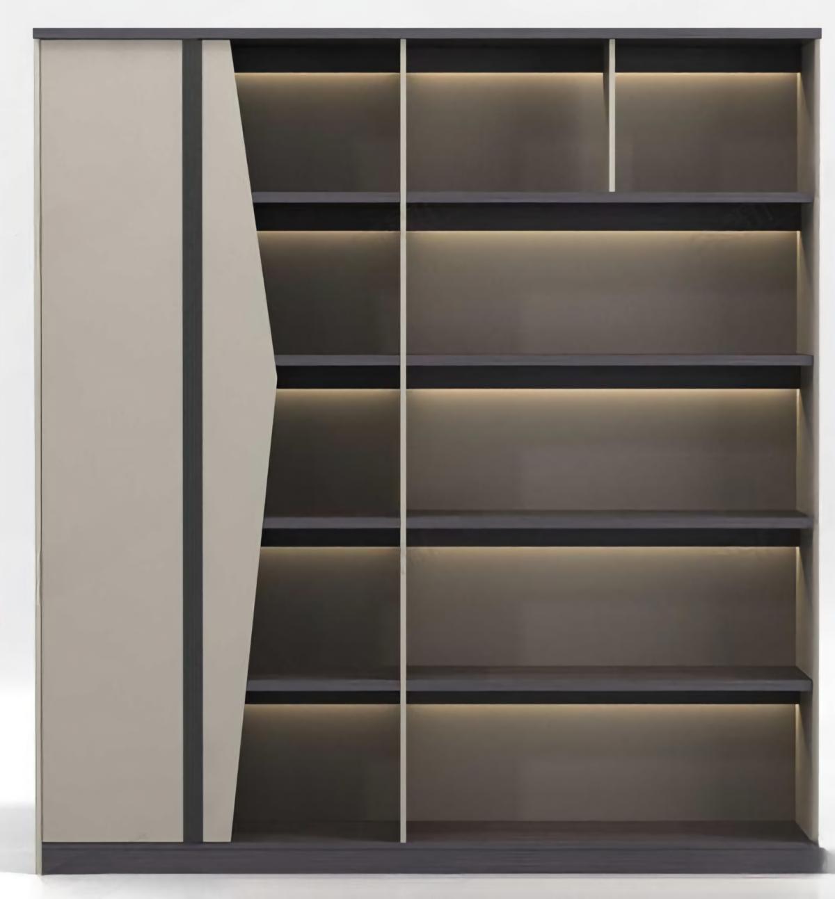 Schrank Büro Bücherschrank Aktenschrank Möbel Eleganter Schrank Beleuchtet