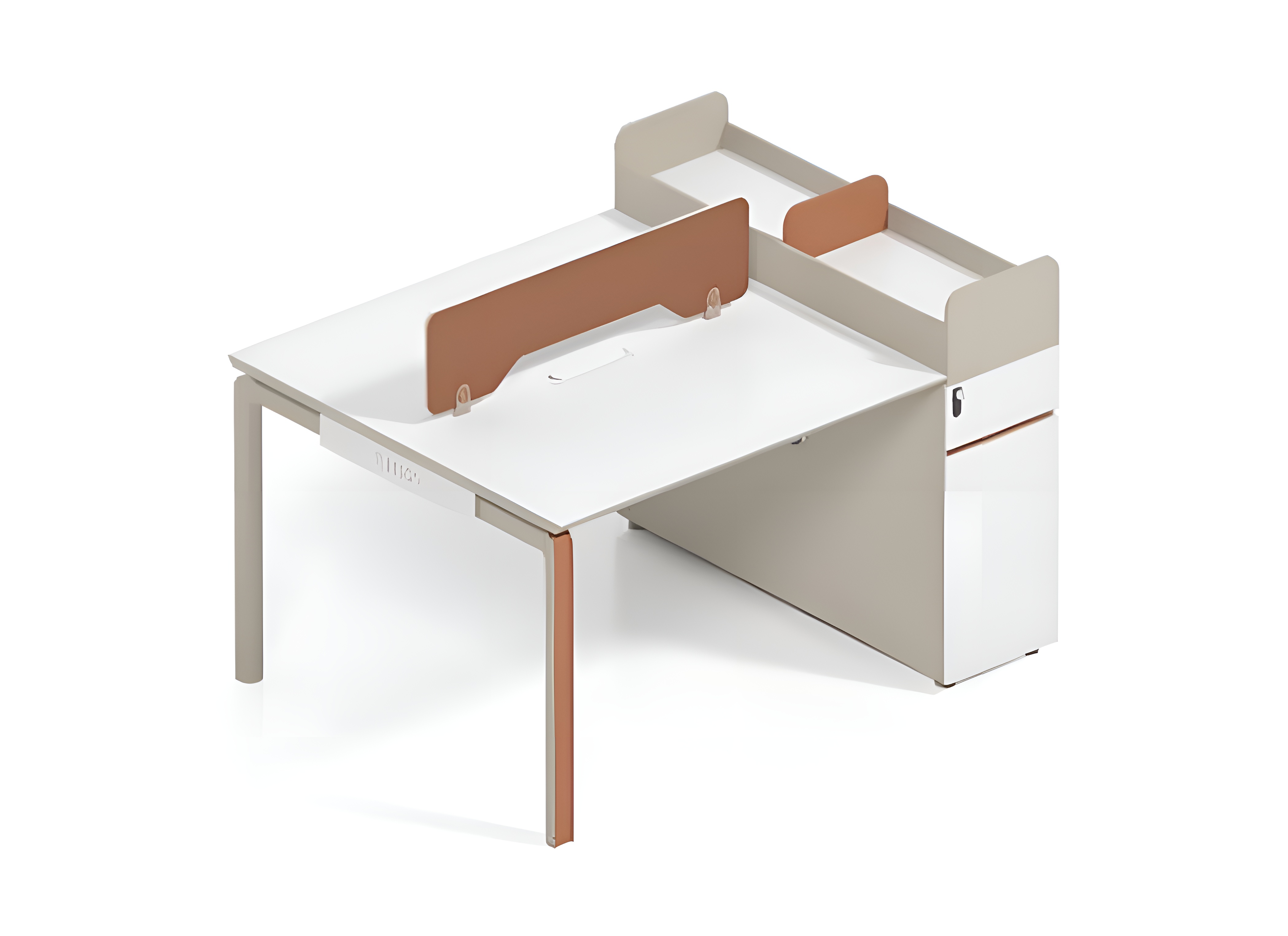 Arbeitstisch Designer Schreibtisch für 2 Personen Edle Holztische Bürotische