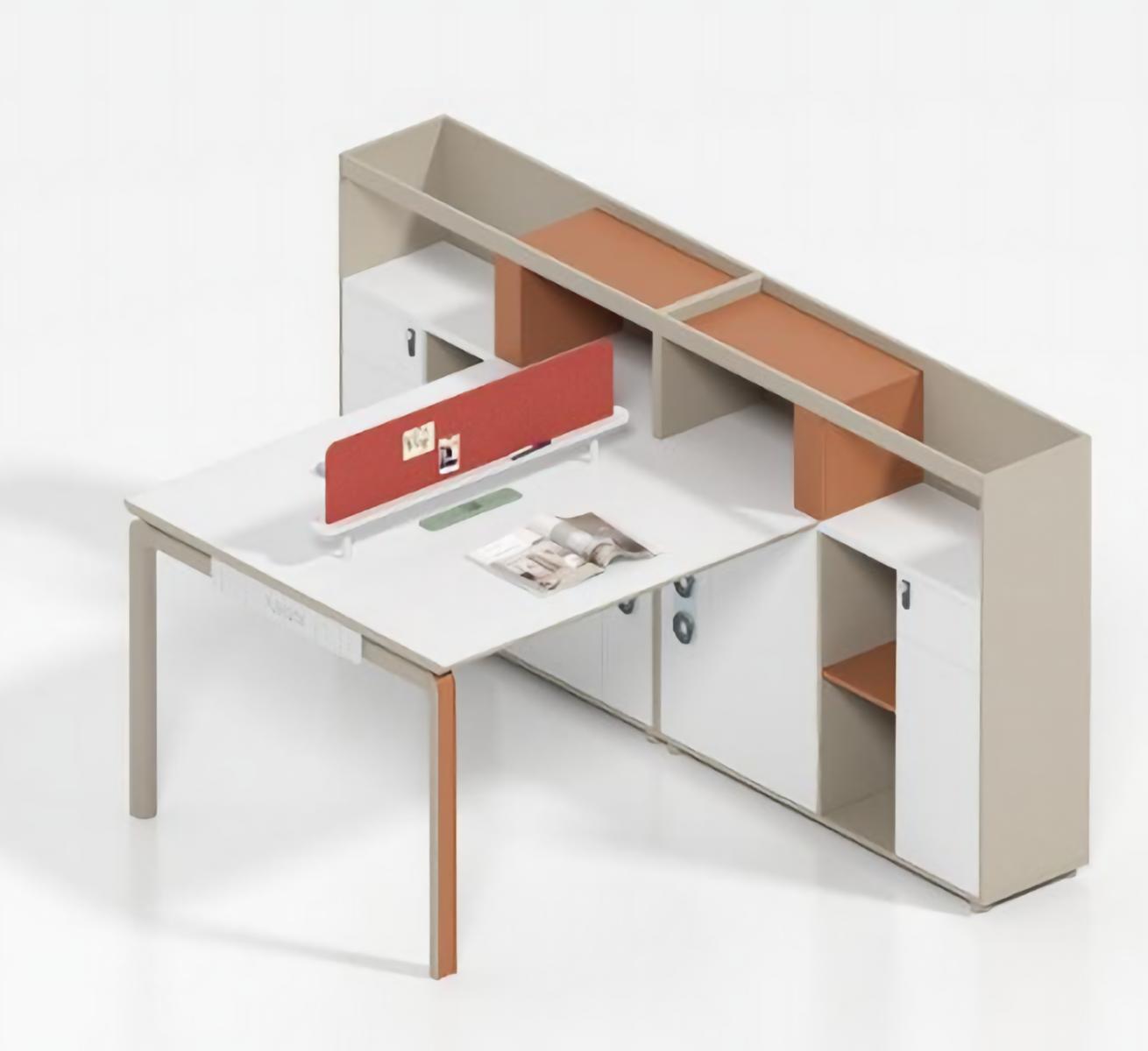 Bürotisch für 2 Personen Arbeitsplatz Schreibtisch Moderne Büroeinrichtung