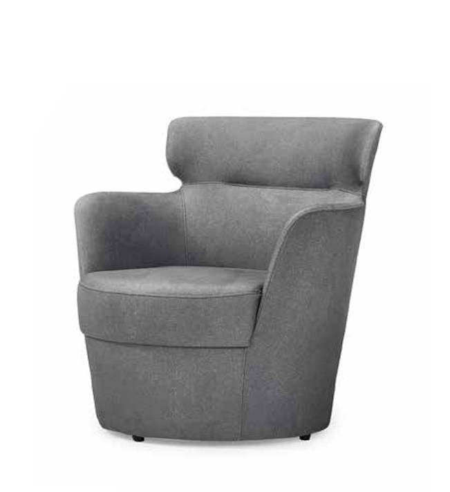 Sofa Sessel Relaxsessel Polstersessel Couch Lounge Büro Hotel Club Grau