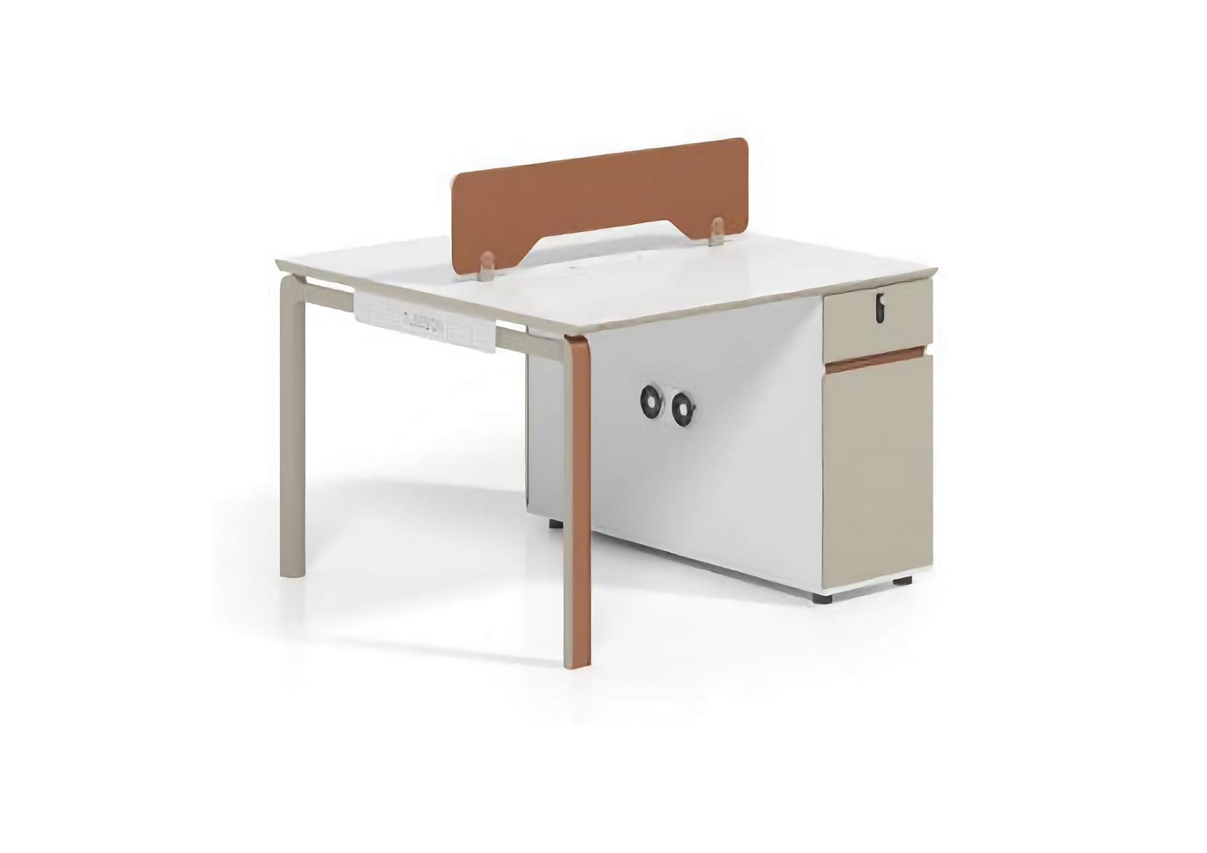 Bürotisch für 2 Personen Counter-Schreibtisch Team Arbeitsplatz Modern Büromöbel