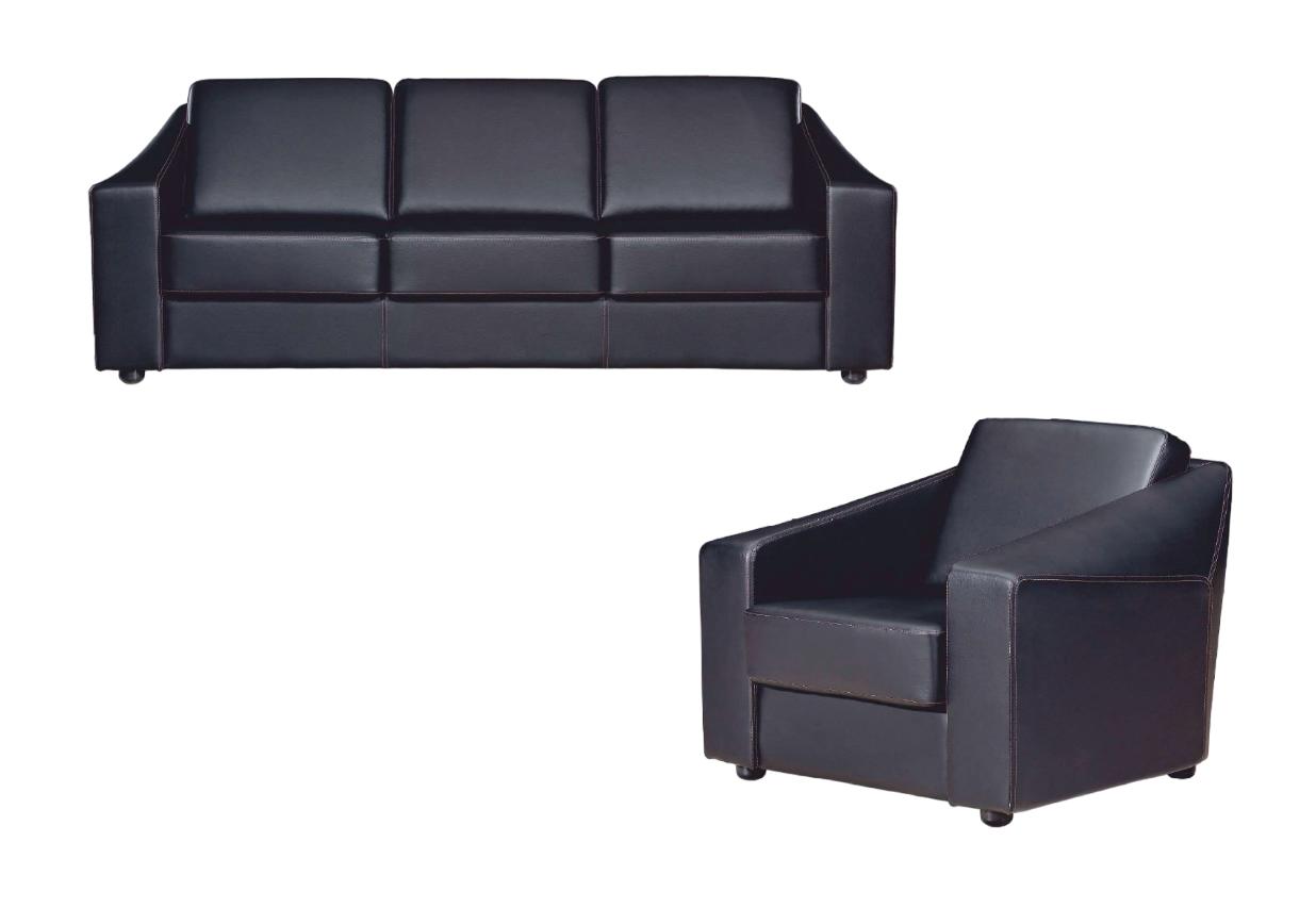 Sofa Sessel Sofas Leder Sofa 2 Sitzer Design Büromöbel Stoff Couch