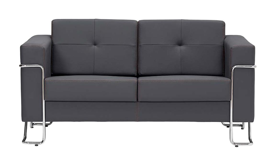 Sofa Luxus Sofa 2 Sitzer Couch Polster Büromöbel Textil Couchen Stoff Sofa