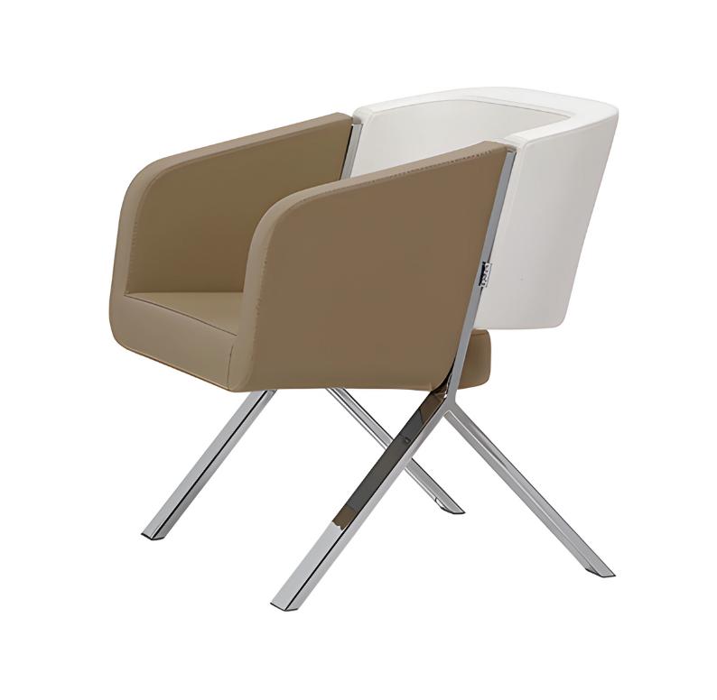 Sessel Polster Beige 1-Sitzer Textill Sitz Design Sessel Modern Couch Sofas