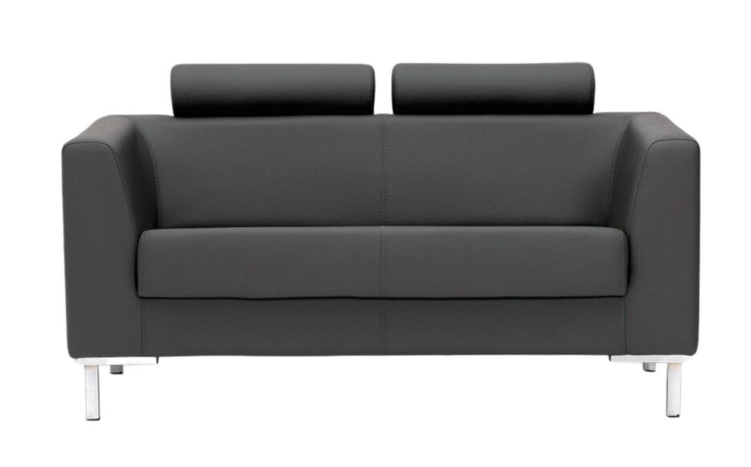 2-Sitzer Sofa Couch Polster Sitz Leder Designer Textil 2 Sitzer Couchen Polster