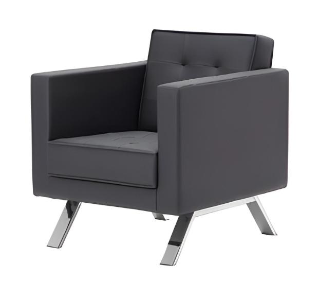Sessel Modern Sessel Leder Design Stuhl Polster Sessel 1 Sitzer Büro Einrichtung