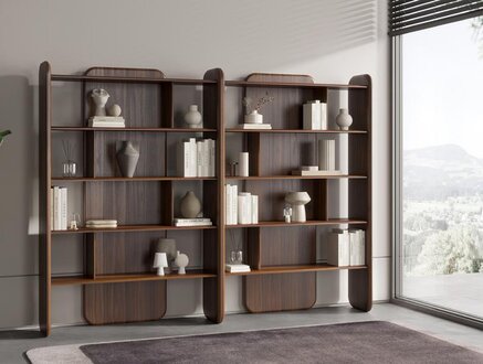 Zeitlos Bücherregal Braun Bücherständer Wohnzimmer Regalsystem Luxuriös Regal