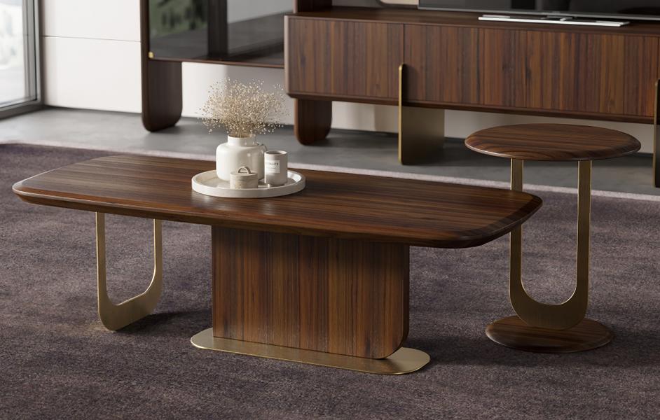 Modern Couchtisch Beistelltisch Duo Zeitlos Wohnzimmer Sofatisch Beistell