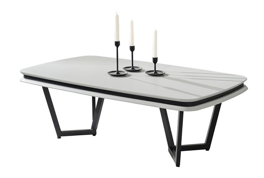 Couchtisch Weiß Modern Sofatisch Metalltisch Wohnzimmer Möbel Tische