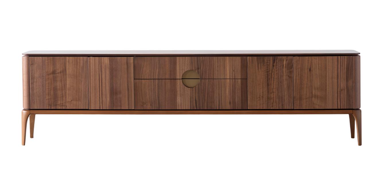 Elegant rtv Fernsehschrank Braun TV Schrank Konsole Sideboard Fernsehmöbel