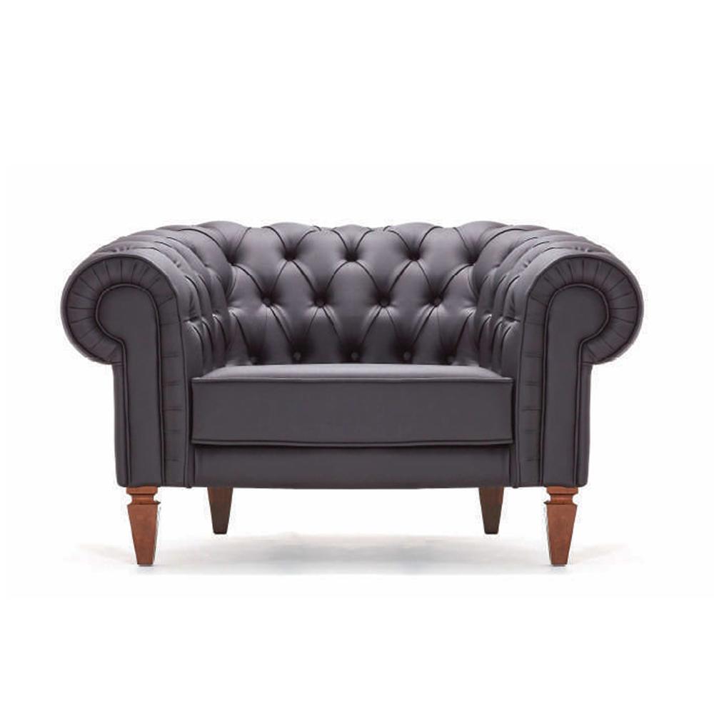 Sessel Leder Couch Polster Sitz Chesterfield 1 Sitzer Couchen Sofa