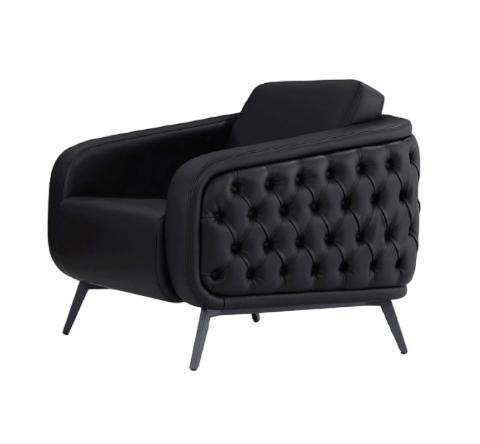 Sessel Leder Polster Büro Stuhl Dreh Luxus Modern Stühle Sitz 1-Sitzer